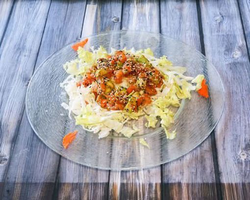 Image de SD4. Salade de tartare de saumon et avocat